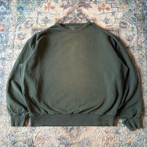 Windriver DISTRESSED Green Blank Pullover Crewneck Size XL